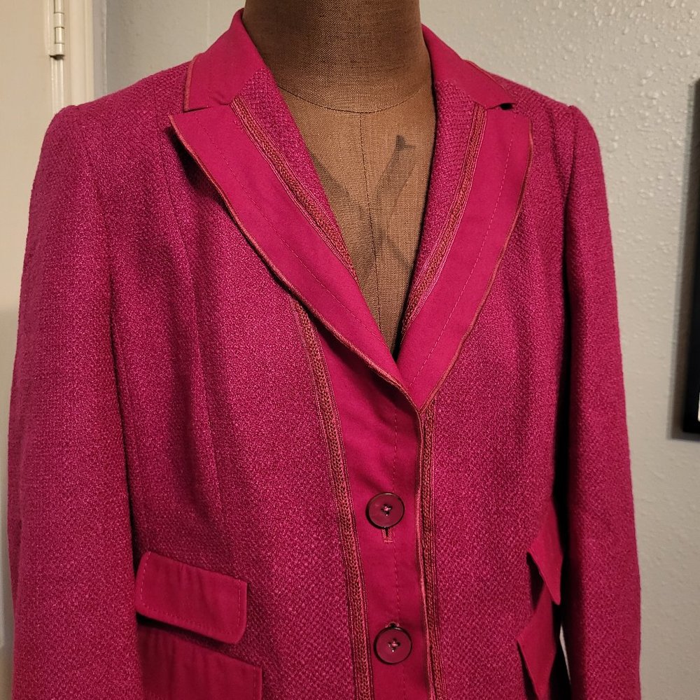 Rena Lange Raspberry Pink Jacket - Picture 3 of 8